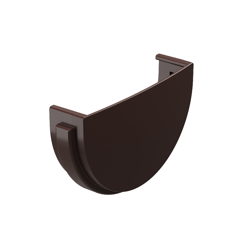 Заглушка желоба Docke STANDARD D120 Темно-коричневый RAL8019