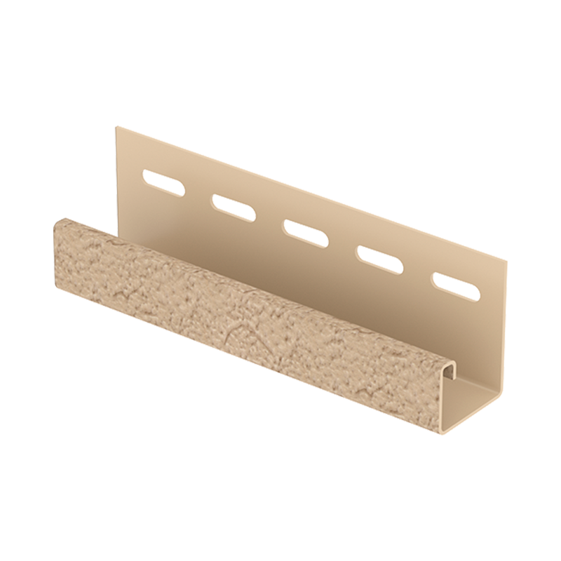 J-профиль для фасадной панели Ю-Пласт StoneHouse S-Lock Клинкер Песочный