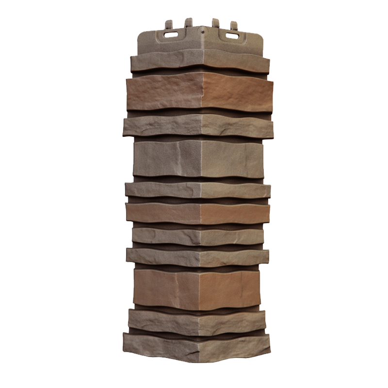 Внешний угол для фасадной панели Grand Line Design Plus Сланец Сандал под камень со скидкой в Санкт-Петербурге 