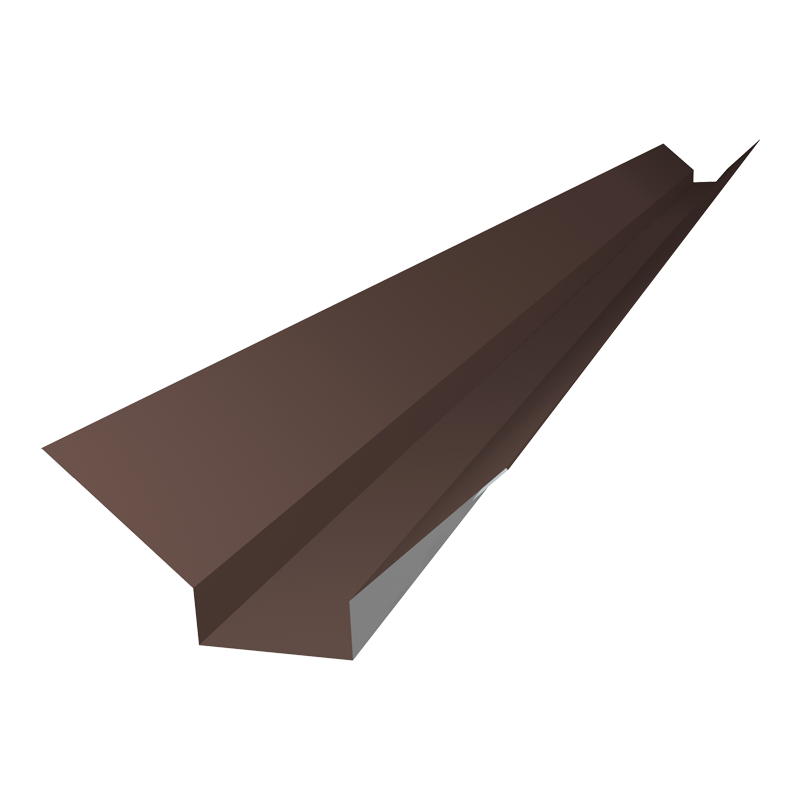 Накладка ендовы Монтеррей PE 0,4 мм RAL8017 2000 мм