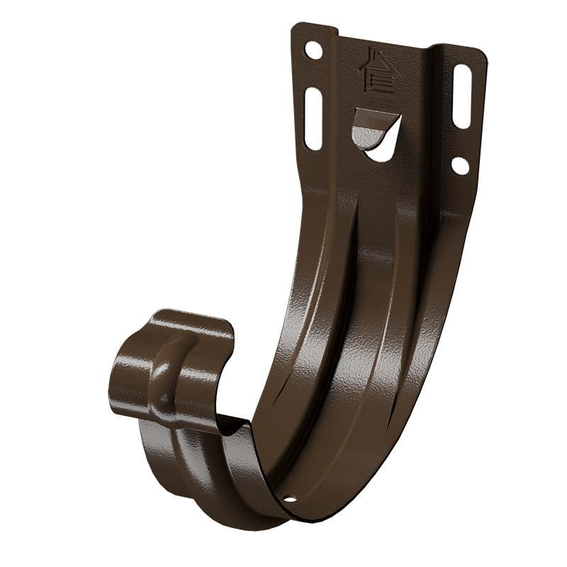 Кронштейн желоба карнизный Docke STAL PREMIUM D125 RAL8017 Каштан 65 мм в Санкт-Петербурге