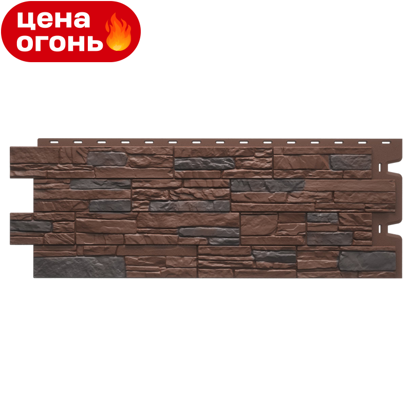 Фасадная панель Docke STEIN Темный орех